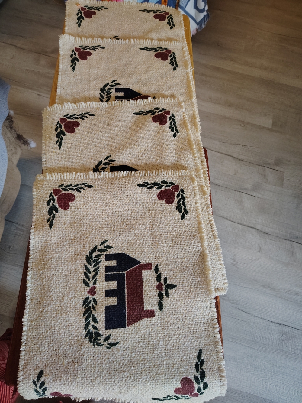 Cream Country House Vintage Woven Placemats